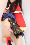 blouse cosplay da_qiao fan hat higurashi_ran miniskirt panties shin_sangoku_musou skirt skirt_lift rating:Safe score:2 user:nil!