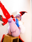 ass bodysuit boots cosplay detached_sleeves head_wings lilith_aensland pantyhose purple_hair tamashi_no_mayoigo vampire_(game) wings yuuki_sayo rating:Safe score:3 user:nil!