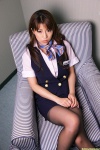 blouse dgc_0768 flight_attendant kasai_nana miniskirt scarf skirt thighhighs vest rating:Safe score:0 user:nil!