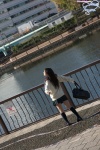 bookbag cardigan costume hoshino_tomoyo kneesocks pleated_skirt scarf school_uniform skirt rating:Safe score:0 user:nil!