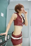 bra cosplay croptop haruki_(iii) meiko miniskirt pantyhose sheer_legwear skirt vocaloid rating:Safe score:0 user:pixymisa