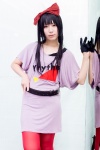 akiyama_mio cosplay gloves hairbow k-on! pantyhose tshirt yaya rating:Safe score:1 user:pixymisa