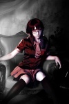 aza_(k_miyuko) blood-c cosplay kisaragi_saya school_uniform skirt rating:Safe score:3 user:msgundam2