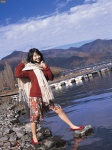 scarf skirt sweater tani_momoko turtleneck rating:Safe score:0 user:nil!