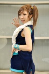 choker cosplay futami_mami idolmaster jacket shorts side_ponytail tubetop utaisago_yui rating:Safe score:0 user:pixymisa