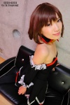 angel_mort apron bodysuit cleavage cosplay detached_sleeves half_skirt_open_front higurashi_no_naku_koro_ni iroha_(ii) ryuuguu_rena thighhighs waitress waitress_uniform rating:Safe score:2 user:nil!
