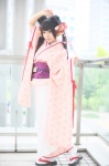 cosplay kimono otome_youkai_zakuro twintails uri zakuro_(oyz) rating:Safe score:1 user:nil!