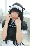 akiyama_mio apron cosplay dress hairband kiharu k-on! maid maid_uniform rating:Safe score:0 user:nil!