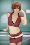 bra cleavage cosplay croptop haruki_(iii) meiko miniskirt pantyhose sheer_legwear skirt vocaloid rating:Safe score:1 user:pixymisa