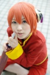 cosplay gintama hair_pods hoshitamu kagura mandarin_suit orange_hair umbrella rating:Safe score:0 user:nil!