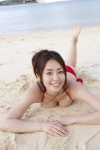 barefoot beach bikini cleavage ocean ponytail side-tie_bikini swimsuit tani_momoko ys_web_362 rating:Safe score:3 user:nil!