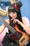akiyama_mio bass cosplay dress fingerless_gloves gloves k-on! necoco one_glove top_hat rating:Safe score:0 user:nil!