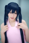 blue_hair cosplay k-on! nakano_azusa orange_eyes swimsuit twintails yunoru_keika rating:Safe score:0 user:pixymisa