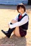 blouse costume kizuki_jui kneesocks pleated_skirt school_uniform skirt sweater_vest rating:Safe score:1 user:nil!