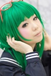 asakura_irori cosplay glasses green_hair gumi sailor_uniform school_uniform vocaloid rating:Safe score:0 user:nil!