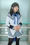 akemi_homura blouse cosplay hairband pantyhose pleated_skirt puella_magi_madoka_magica skirt tsubasa_(ii) rating:Safe score:1 user:nil!