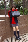 blouse bookbag coat dgc_0081 gloves kneesocks konno_narumi pleated_skirt scarf school_uniform skirt rating:Safe score:1 user:nil!
