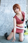 boots bra cleavage cosplay meiko mineo_kana miniskirt pantyhose skirt vest vocaloid rating:Safe score:2 user:nil!