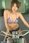 ando_sayaka bikini cleavage leather motorcycle shorts swimsuit top_queen rating:Safe score:0 user:nil!