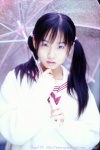 cardigan costume matsunaga_ayaka rain sailor_uniform school_uniform sweet_life twintails umbrella rating:Safe score:1 user:nil!