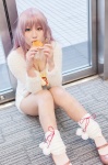 bell bow choker cleavage cosplay dress heterochromia k neko_(k) purple_hair socks yaya rating:Safe score:2 user:pixymisa