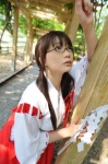 chiyoko_3 chocoball cosplay glasses miko original skirt twintails rating:Safe score:0 user:nil!