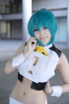ahoge aqua_hair cleavage cosplay croptop ninai_yue shorts tagme_character tagme_series rating:Safe score:0 user:nil!