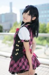 akitsu_honoka bows cosplay hairbow idolmaster kisaragi_chihaya school_uniform thighhighs zettai_ryouiki rating:Safe score:1 user:pixymisa