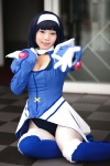 blue_hair cleavage cosplay dress gloves hairband kaitou_tenshi_twin_angel kannazuki_aoi machako pantyhose thighhighs zettai_ryouiki rating:Safe score:1 user:nil!