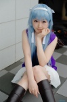 aoi_erito blue_hair boots cosplay hairband kannagi miniskirt nagi skirt tank_top rating:Safe score:0 user:nil!