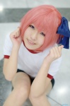cosplay gym_shorts gym_uniform hairbow minato_tomoka pantyhose pink_hair ro-kyu-bu! rui_(ii) socks rating:Safe score:0 user:pixymisa
