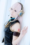 armband cosplay headset ibara kunoichi megurine_luka pink_hair sleeveless vocaloid rating:Safe score:0 user:pixymisa