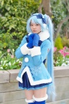 blue_hair coat cosplay hatsune_miku headset mittens nanahashi_sui pleated_skirt skirt thighhighs twintails vocaloid zettai_ryouiki rating:Safe score:1 user:nil!