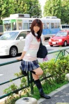 azuma_hikari blouse bookbag dgc_0885 kneesocks pleated_skirt school_uniform skirt sweater_vest rating:Safe score:0 user:nil!