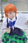 blouse cosplay kaieda_kae nanami_haruka_(uta_no_prince-sama) orange_hair pleated_skirt school_uniform skirt uta_no_prince-sama vest rating:Safe score:0 user:nil!