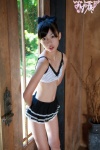 bathroom bikini_top hairbow makihara_ayu miniskirt ponytail skirt swimsuit rating:Safe score:0 user:nil!