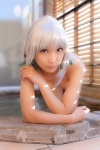 cleavage cosplay hot_tub izayoi_sakuya lenfried nude silver_hair touhou twin_braids wet rating:Questionable score:4 user:nil!