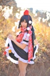 amatsuka_miyu blouse cosplay pleated_skirt scarf shameimaru_aya skirt skirt_lift tokin_hat touhou wings rating:Safe score:0 user:nil!