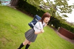 blouse bookbag kneesocks mana_(ii) pleated_skirt school_uniform skirt rating:Safe score:0 user:nil!