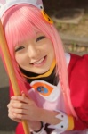 apron broom cosplay diebuster maid maid_uniform namada nono pink_hair rating:Safe score:0 user:nil!
