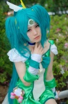 blue_hair choker cosplay cure_march hairband itsuki_(cosplayer) midorikawa_nao pantyhose pleated_skirt pretty_cure skirt smile_precure! tank_top rating:Safe score:0 user:nil!
