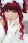 cosplay doku-hime elbow_gloves gloves gown lycoris_radiata red_hair tsugihagi_mishin rating:Safe score:3 user:nil!