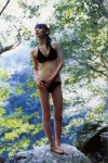 bikini cleavage doukei mischishige_sayumi ponytail swimsuit wet rating:Safe score:1 user:nil!