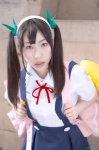 backpack bakemonogatari cosplay hachikuji_mayoi hairband jumper sailor_uniform school_uniform twintails yoshikawa_ito rating:Safe score:0 user:nil!