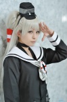 amatsukaze_(kantai_collection) choker cosplay hat kantai_collection sailor_dress shirousa silver_hair rating:Safe score:0 user:nil!