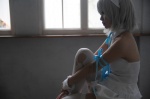 cosplay dear dress hairband komomo_sakurai shirayuki_himeno silver_hair thighhighs torn_clothes zettai_ryouiki rating:Safe score:0 user:nil!