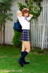 blouse bookbag kanon_(ii) kneesocks pleated_skirt school_uniform skirt rating:Safe score:0 user:nil!