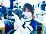 apron camera cosplay dress hairband hairbow maid maid_uniform mikan original rating:Safe score:0 user:nil!