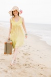 beach dress ocean straw_hat treasures_of_asia ueto_aya rating:Safe score:0 user:Log