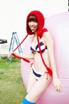 bikini cleavage hood shinoda_mariko side-tie_bikini swimsuit thighhighs vyj_107 rating:Safe score:1 user:nil!